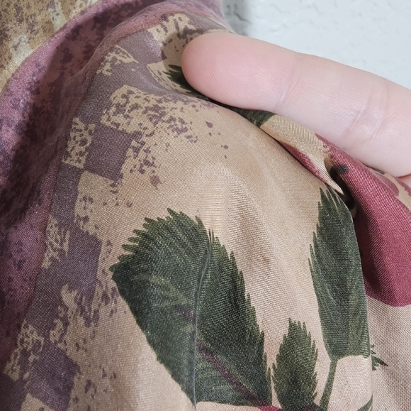 Vintage Stunt Sports Silk Floral Print Light Jacket - Picture 3 of 6